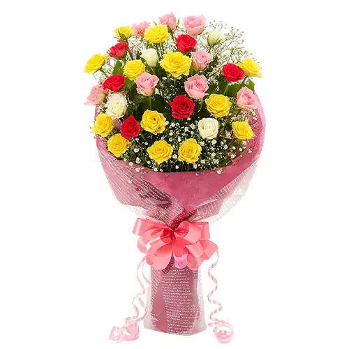 Joyful Hues Spray Rose Bouquet