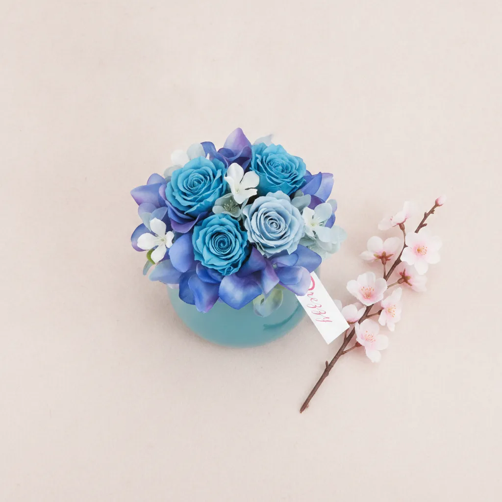 Elegant Azure Floral Arrangement